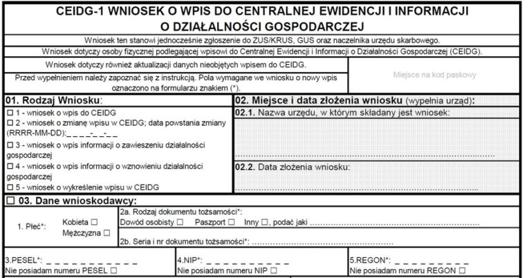 zawieszenie działalności gospodarczej